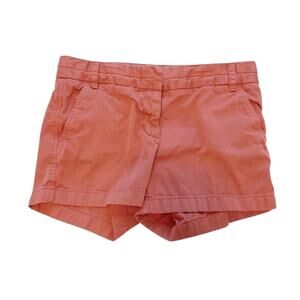 J. Crew Mid-Rise Burnt Red Chino Shorts